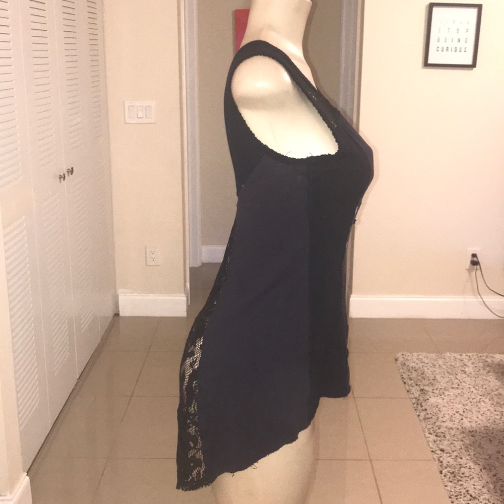 Just In✨ Free People Black Lace Cotton Tunic - Picture 3 of 9